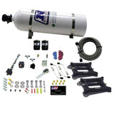 Nitrous Express Dual 4150/Alcohol Nitrous Kit (100-500HP) w/15lb Bottle