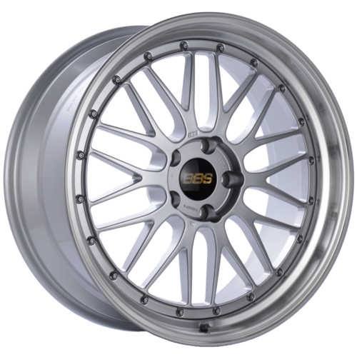 BBS LM 225 20x9 5x120 ET15 Diamond Silver Center Diamond Cut Lip Wheel -82mm PFS/Clip Required