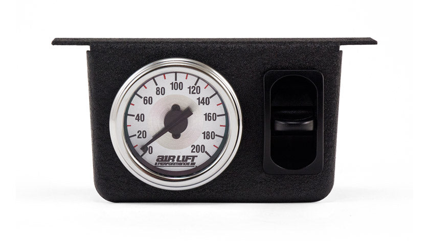 Air Lift Single Needle Gauge Panel With One Paddle Switch- 200 PSI