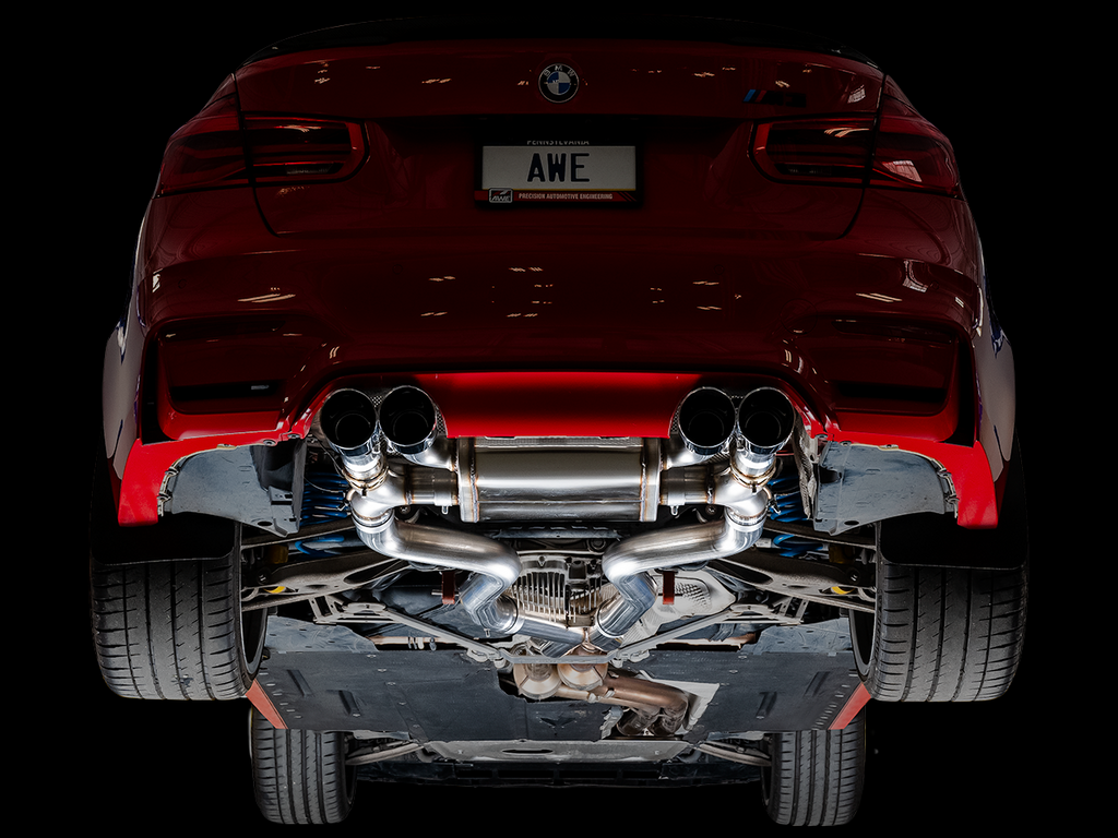 AWE Tuning GEN2 BMW F8X M3/M4 SwitchPath Catback Exhaust - Chrome Silver Tips