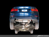 AWE Tuning BMW F30 320i Touring Exhaust + Performance Mid Pipe - Diamond Black Tip (90mm)