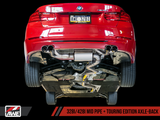 AWE Tuning BMW F3X N20/N26 428i Touring Edition Exhaust Quad Outlet - 80mm Diamond Black Tips
