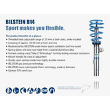 Bilstein B14 (PSS) Audi A3 | A3 Quattro / Volkswagen CC | Golf GTI/R32 | Jetta | Passar | Rabbit Suspension Kit