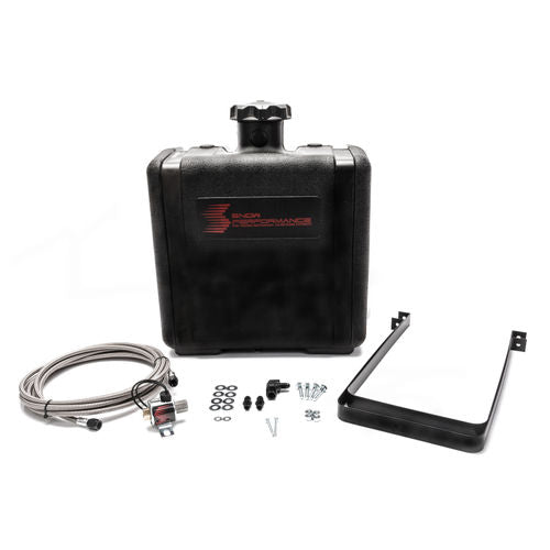 Snow Performance Water Tank Upgrade 7gal (w/Braided SS Line/Brackets/Solenoid/4AN Fittings)
