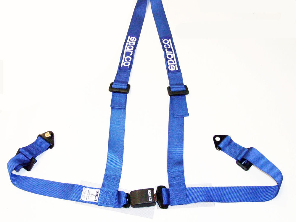 Sparco 2 INCH 3PT BOLT-IN Blue Harness