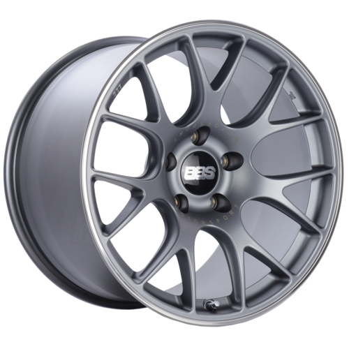 BBS CH-R 112 19x12 5x130 ET45 CB71.6 Satin Titanium Polished Rim Protector Wheel