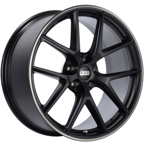 BBS CI-R 0202 20x9 5x120 ET25 Satin Black Polished Rim Protector Wheel -82mm PFS/Clip Required