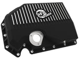 aFe POWER Pro Series Engine Oil Pan Black with Machined Fins (with Oil Sensor)
