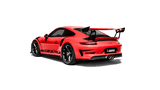 Akrapovic 2018 Porsche GT3 RS (991.2) Slip-On Line (Titanium) with Titanium Tail Pipe Set for Carbon Fiber Diffuser