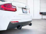 aFe MACH ForceXP 3IN to 2.5IN 304SS Cat-Back Exhaust System w/ Black Tips BMW M235i (F22/23)