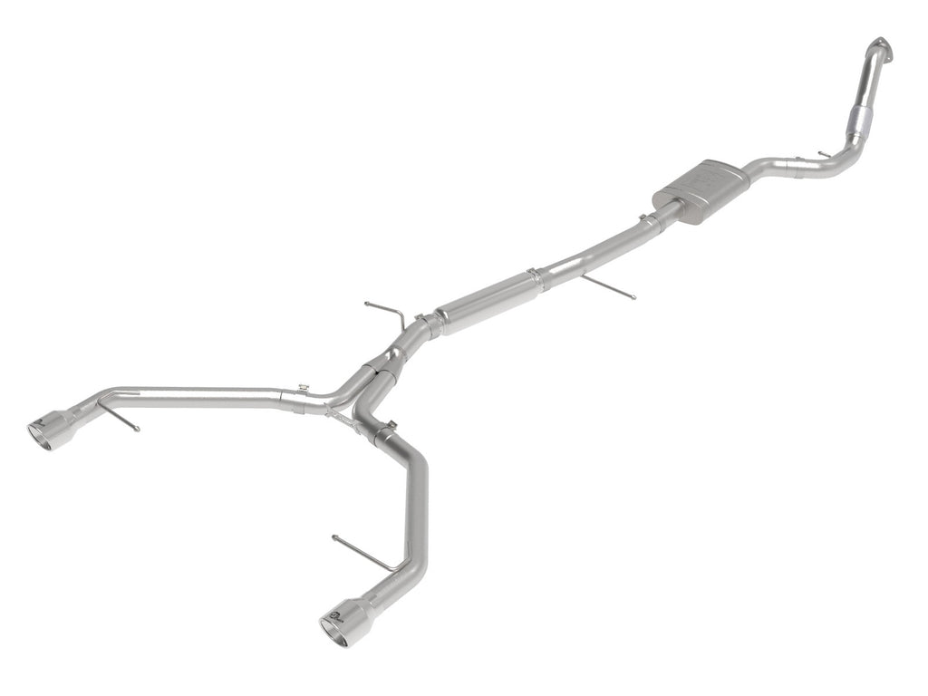 aFe 17-19 Audi A4 (B9) MACH Force-Xp 3in to 2.5in 304 SS Cat-Back Exhaust System-Dual Polished Tips