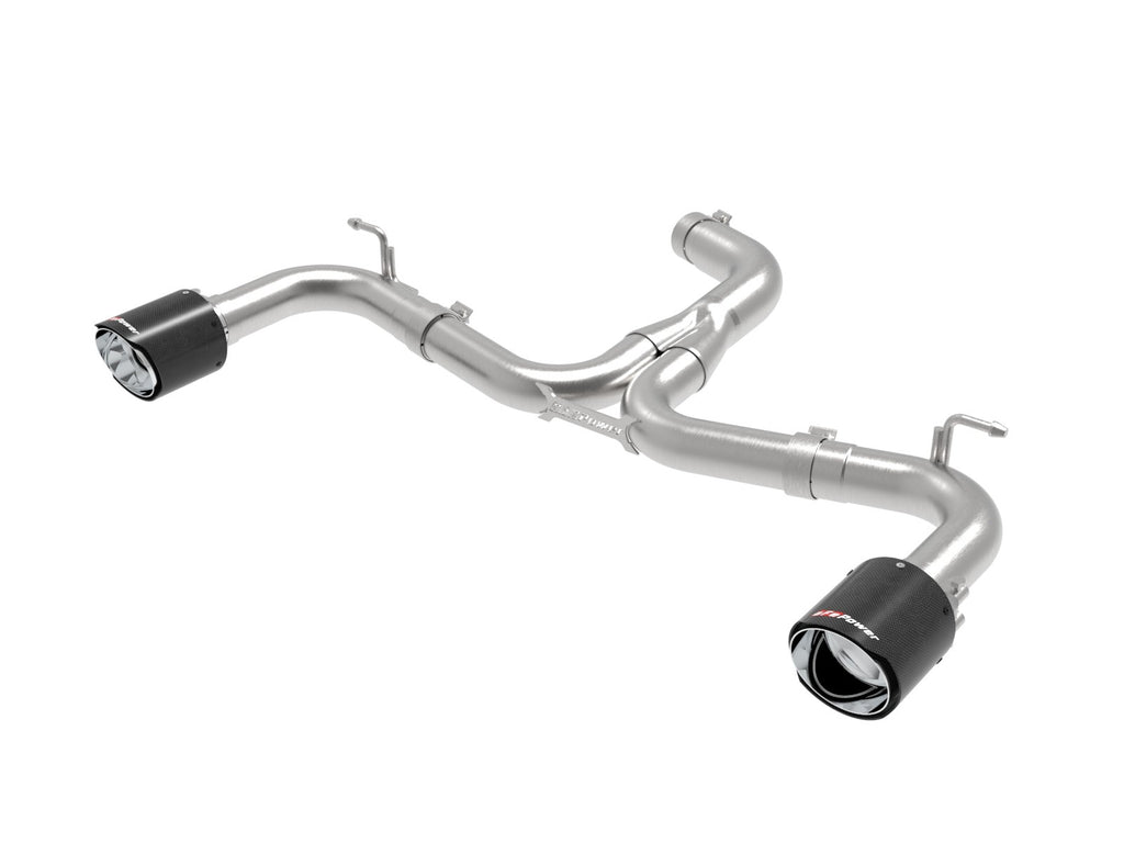 aFe VW GTI (MK7.5) MACH Force-Xp Stainless Steel Axle-Back Exhaust System- Carbon Tips