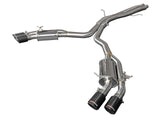 aFe Audi RS5 Coupe MACH Force-Xp 3in to 2.5in 304 SS Axle-Back Exhaust System-Quad Carbon Tips