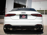 aFe Audi RS5 Coupe MACH Force-Xp 3in to 2.5in 304 SS Axle-Back Exhaust System-Quad Carbon Tips