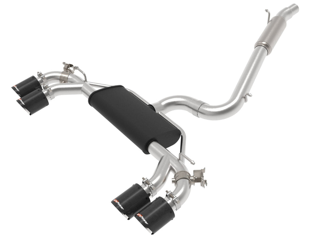 afe POWER MACH Force-Xp Volkswagen Golf R L4-2.0L(T) 304 SS Cat-Back Exhaust System - Carbon