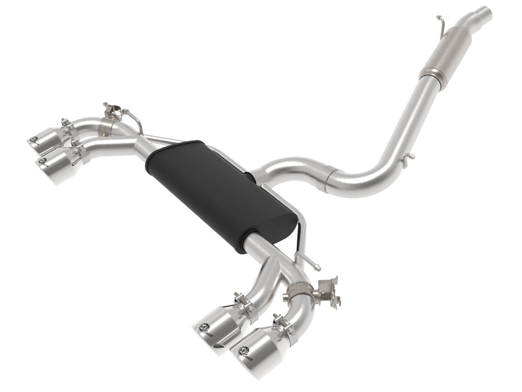 afe POWER MACH Force-Xp Volkswagen Golf R SS Cat-Back Exhaust System - Polished