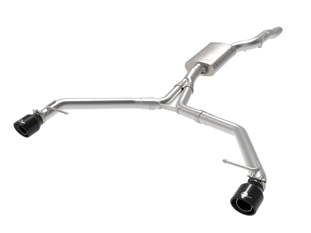 afe MACH Force-Xp Audi Allroad 3 IN to 2-1/2 IN 304 Stainless Steel Axle-Back Exhaust System with Black Tips