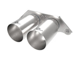 aFe Power Mach Force Xp 4in 304 SS Bolt-On Exhaust Tips Brushed 14-19 Porsche 911 GT3 (991.1/991.2) 3.8L/4.0L