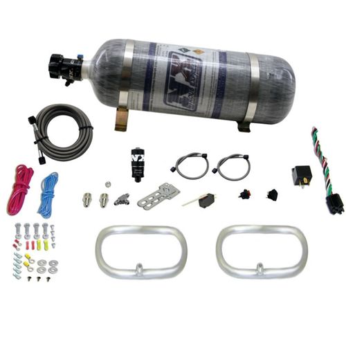 Nitrous Express Dual Ntercooler Ring System (2 - 6 x 6 Rings) w/Composite Bottle