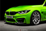 Evaero F80/F82/F83 M3 / M4 Front Carbon Splitter