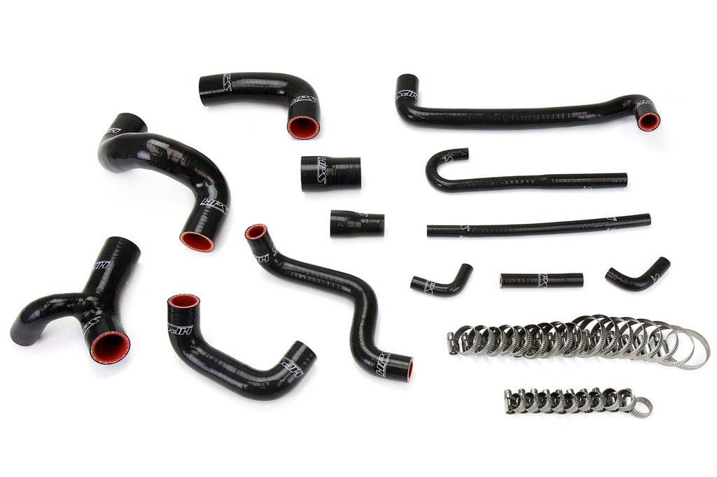 HPS Reinforced Silicone Radiator, Heater and Water Hose Coolant Kit BMW E30 M3 Black