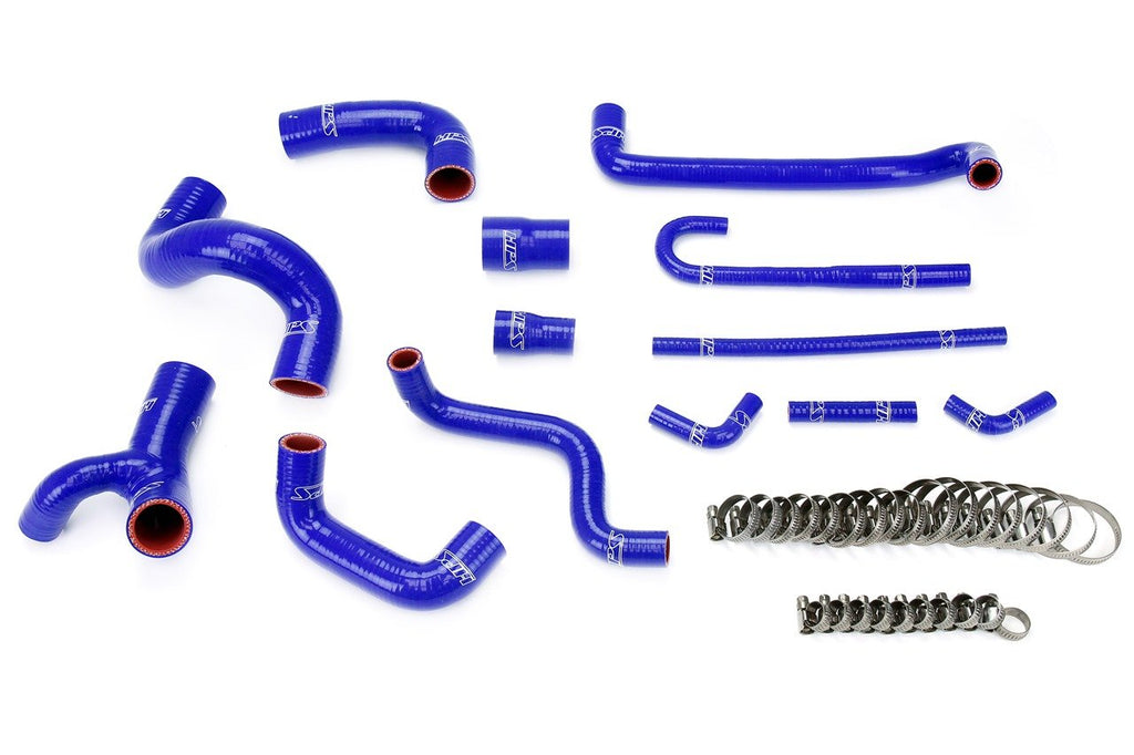 HPS Reinforced Silicone Radiator, Heater and Water Hose Coolant Kit BMW E30 M3 Blue