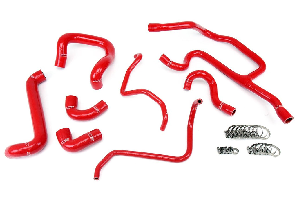 HPS Silicone Radiator + Heater Coolant Hose Kit BMW E30 Red