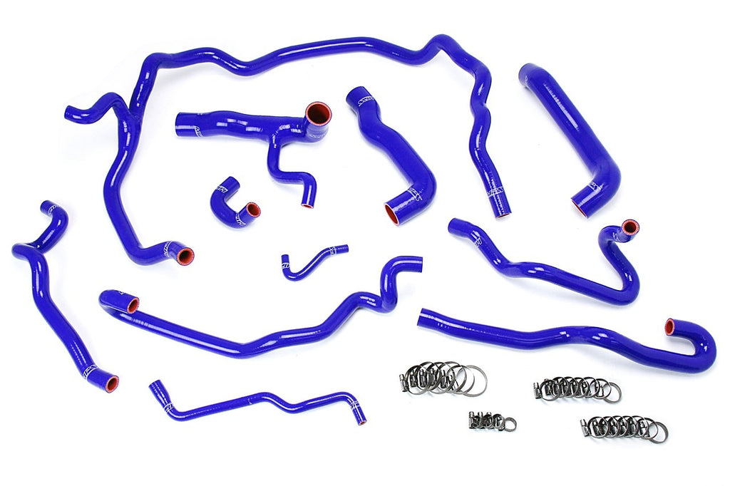HPS Silicone Radiator + Heater Coolant Hose Kit BMW 530i E60 Blue