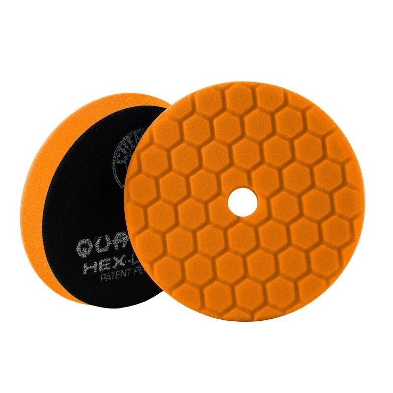 Chemical Guys Hex-Logic Quantum Medium-Heavy Cutting Pad - Orange - 6in