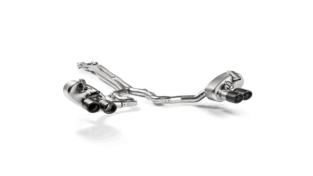 Akrapovic Porsche Panamera Turbo Evolution Line Cat Back (Titanium) with Carbon Tail Pipe Set