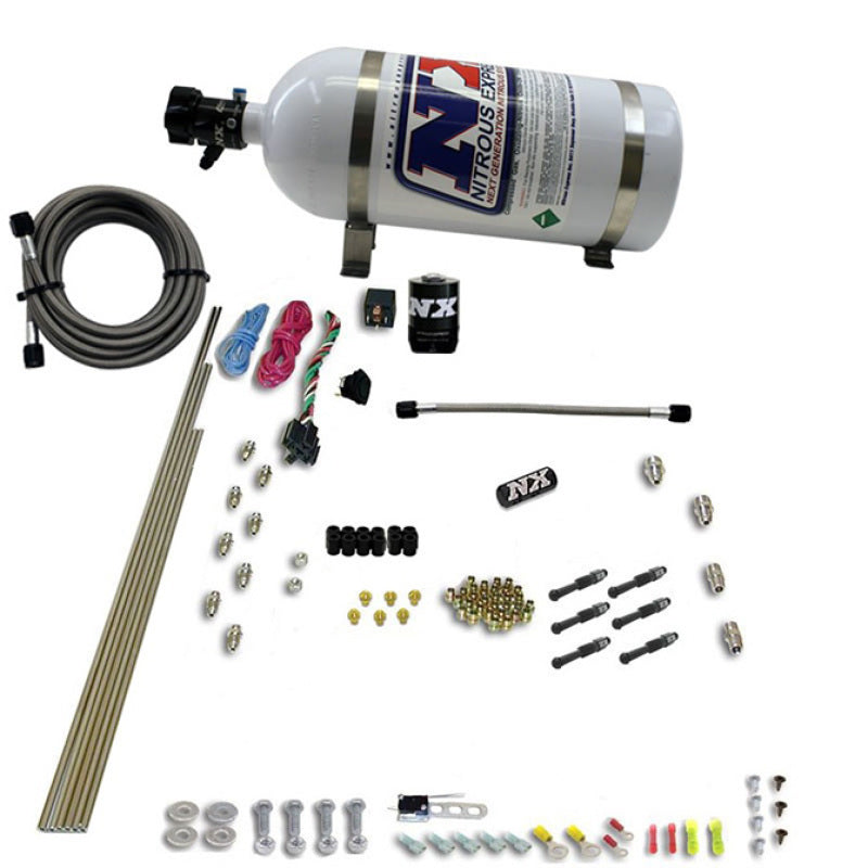 Nitrous Express 6 Cyl Dry Direct Port Nitrous Kit with 12lb Bottle
