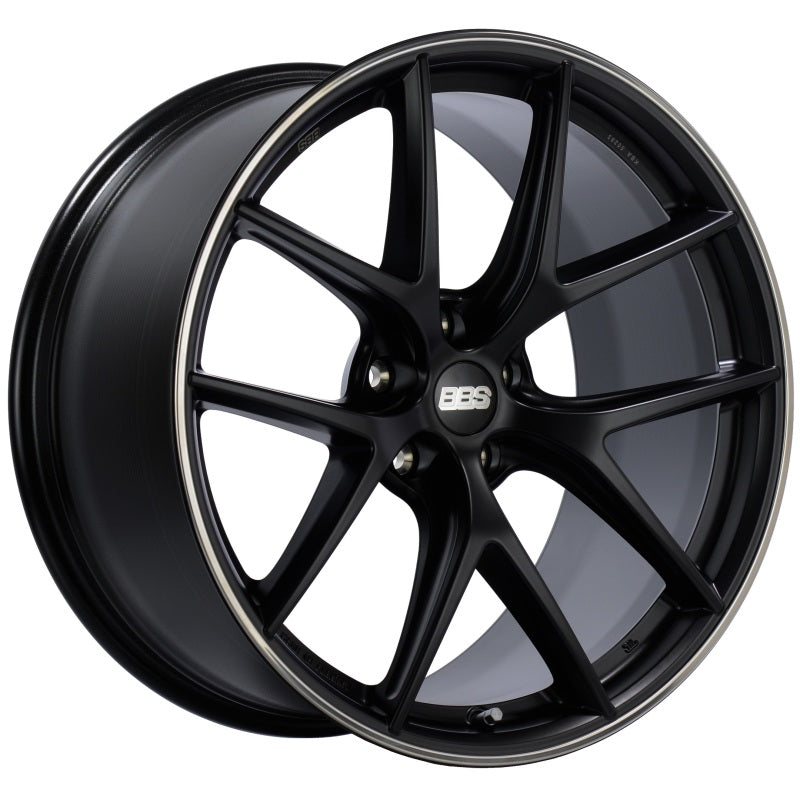 BBS CI-R 2203 - 19x9 5x120 ET44 Satin Black Rim Protector Wheel -82mm PFS/Clip Required