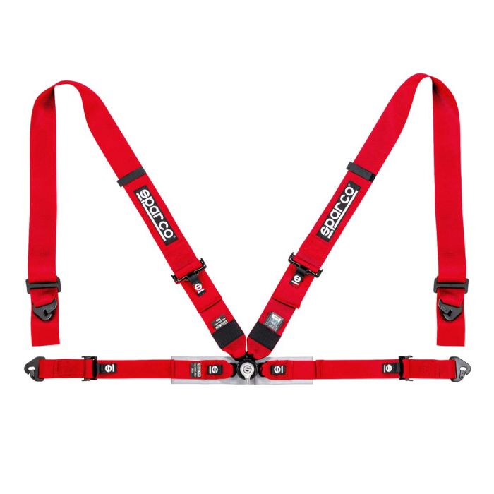 Sparco Belt 4Pt 3in Competition Harness - Red