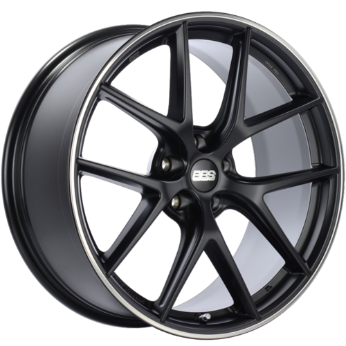 BBS CI-R 0301 20x9.5 5x120 ET40 Satin Black Polished Rim Protector Wheel -82mm PFS/Clip Required