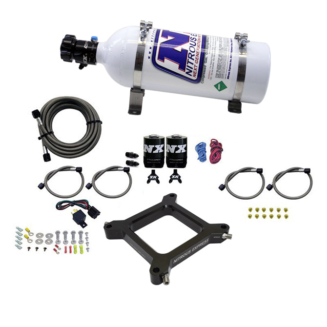 Nitrous Express 4150 Assassin Plate Stage 6 Nitrous Kit (50-300HP) with 5lb Bottle