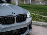 AutoTecknic Replacement Carbon Fiber Front Grilles Surrounds - F90 M5