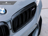 AutoTecknic Replacement Carbon Fiber Front Grilles Surrounds - F90 M5