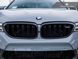 AutoTecknic Replacement Carbon Fiber Front Grilles Surrounds - F90 M5
