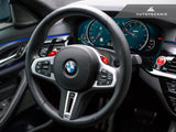 AUTOTECKNIC REPLACEMENT CARBON STEERING WHEEL TOP COVER - F90 M5
