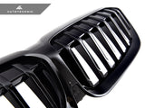 AUTOTECKNIC PAINTED GLAZING BLACK FRONT GRILLES - G20 3-SERIES
