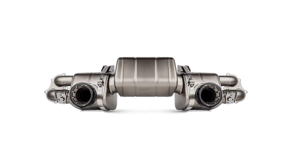 Akrapovic Porsche Cayman GT4 (718) Slip-On Line with Black Coated Titanium Tips (Option2)
