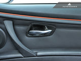 AUTOTECKNIC DRY CARBON INTERIOR DOOR HANDLE TRIMS - E92 3-SERIES & M3 | E93 3-SERIES & M3