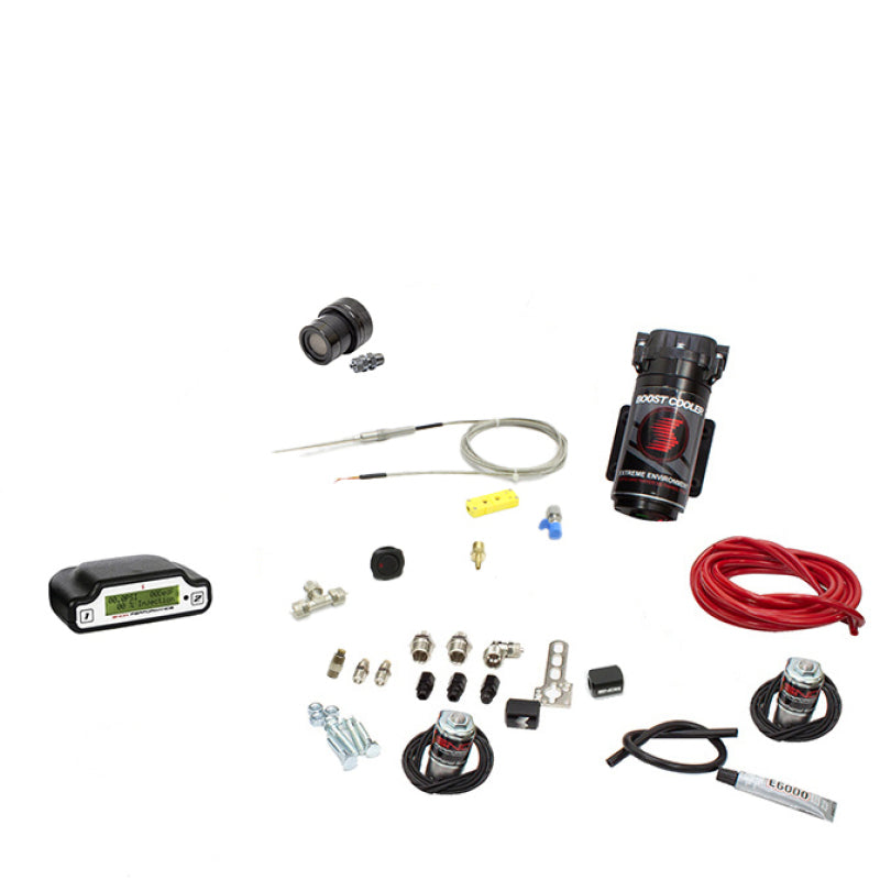 Snow Performance Diesel Stage 3 Boost Cooler Water-Methanol Injection Kit Universal (Red High Temp Nylon Tubing, Quick-Connect Fittings) - No Tank