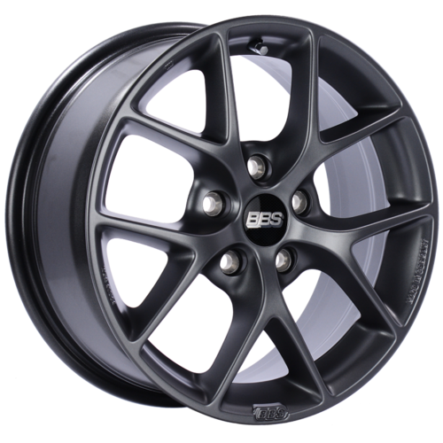 BBS SR 011 16x7 5x112 ET48 Satin Grey Wheel -82mm PFS/Clip Required