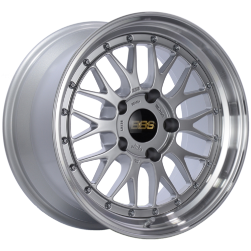 BBS LM 136 17x9 5x130 ET17 CB71.6 Diamond Silver Center Diamond Cut Lip Wheel