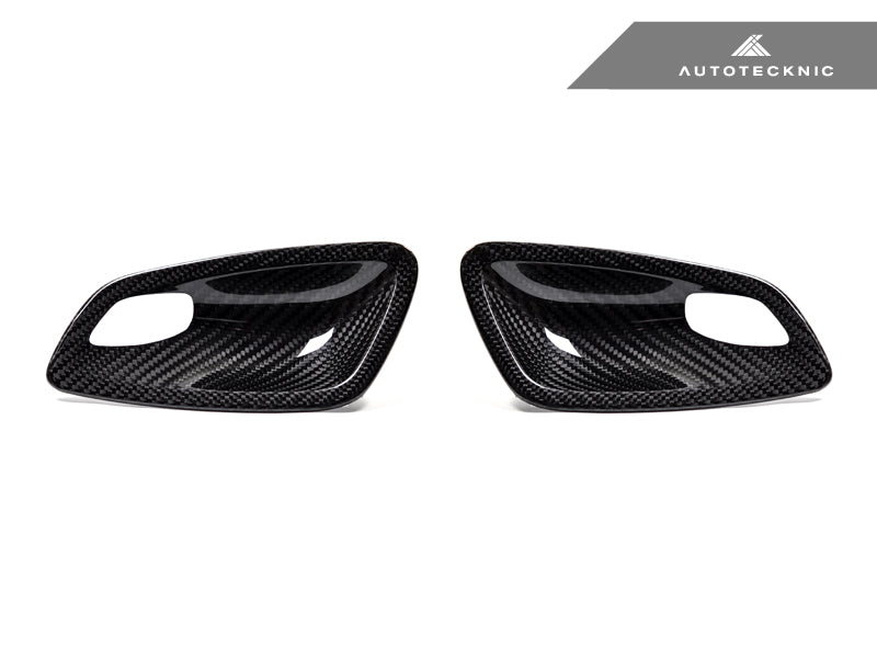 AUTOTECKNIC DRY CARBON INTERIOR DOOR HANDLE TRIMS - E92 3-SERIES & M3 | E93 3-SERIES & M3