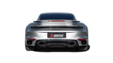 Akrapovic Porsche 911 Turbo/Turbo S (992) Slip-On Race Line (Titanium) with Black Titanium Tips