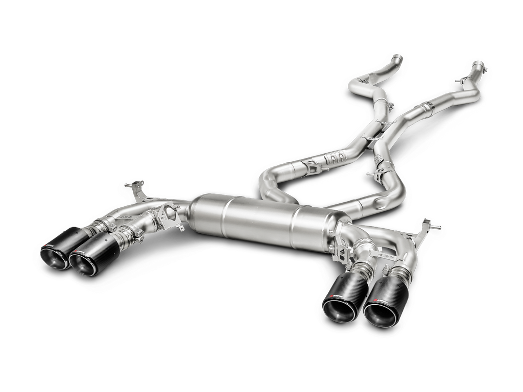 Akrapovic 15-17 BMW X5M/X6M (F85/F86) Evolution Line Cat Back (Titanium) w/ Carbon Tips