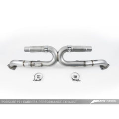 AWE Tuning 991 Carrera Performance Exhaust - Chrome Silver Tips