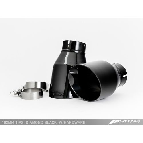 AWE Tuning Audi C7 A7 3.0T Touring Edition Exhaust - Quad Outlet Diamond Black Tips